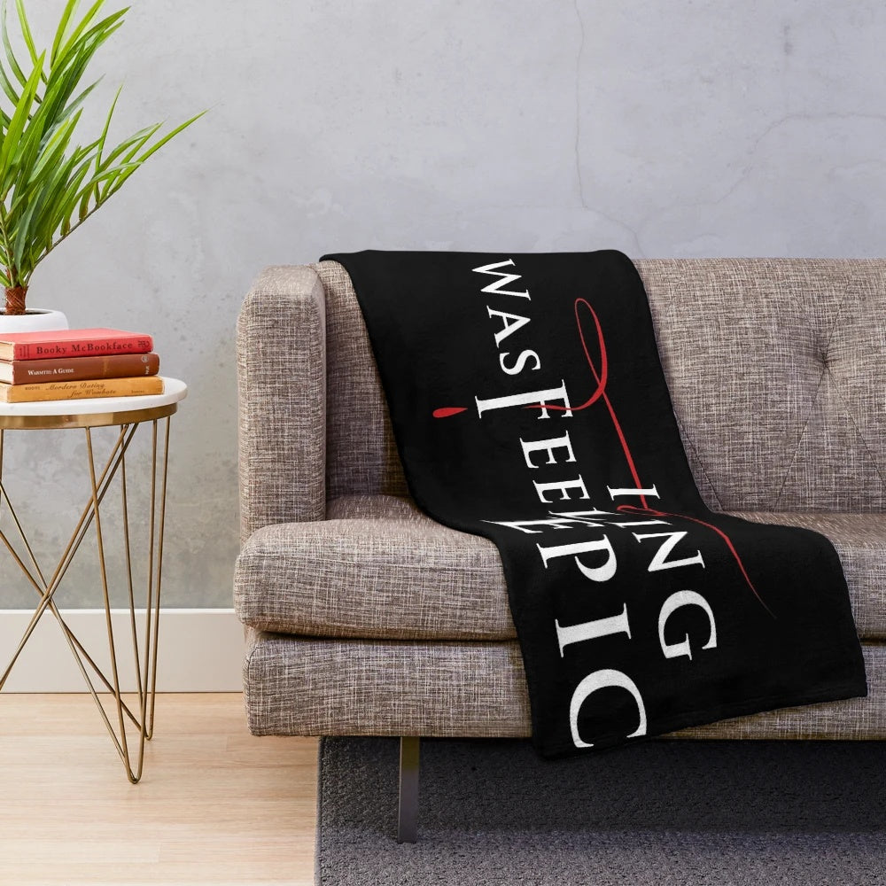 Soft and Cozy Plush Blanket with Epic Quote Inspired by The Vampire Diaries