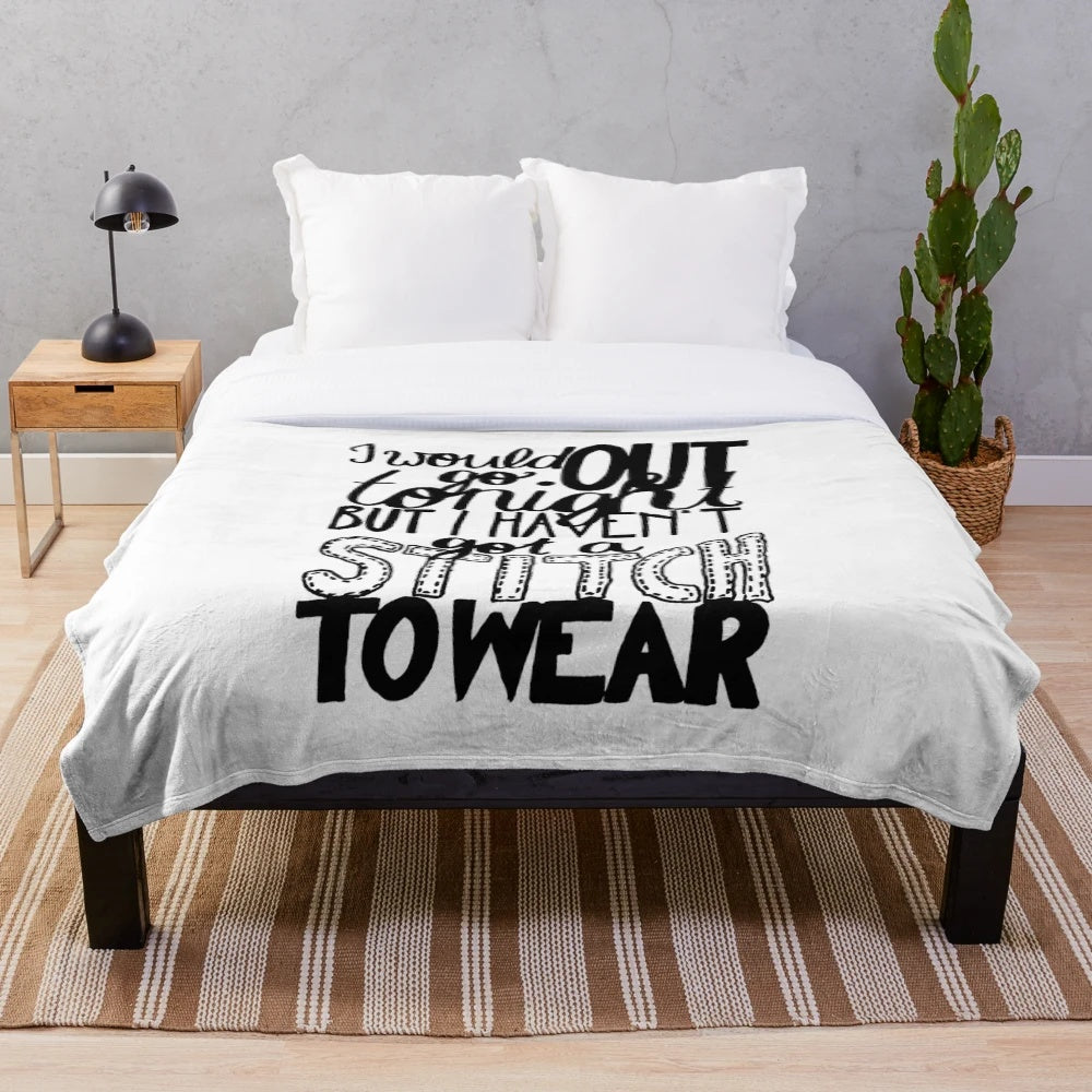 Plush blanket featuring a quote from the iconic 80s band The Smiths