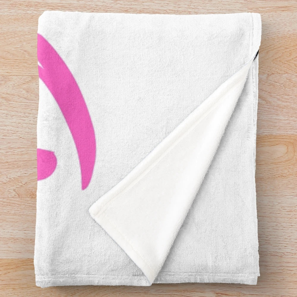 Plush blanket with "Ciao Bella" Italian culture design