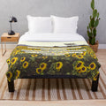 Jeremiah 29:11 sunflower field plush blanket