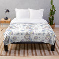 Plush blanket with a colorful animal print design