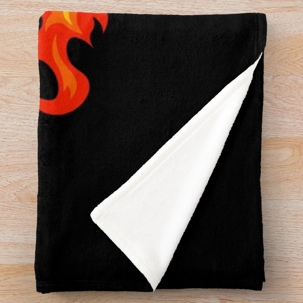 Plush blanket featuring a graphic design of a patrol officer