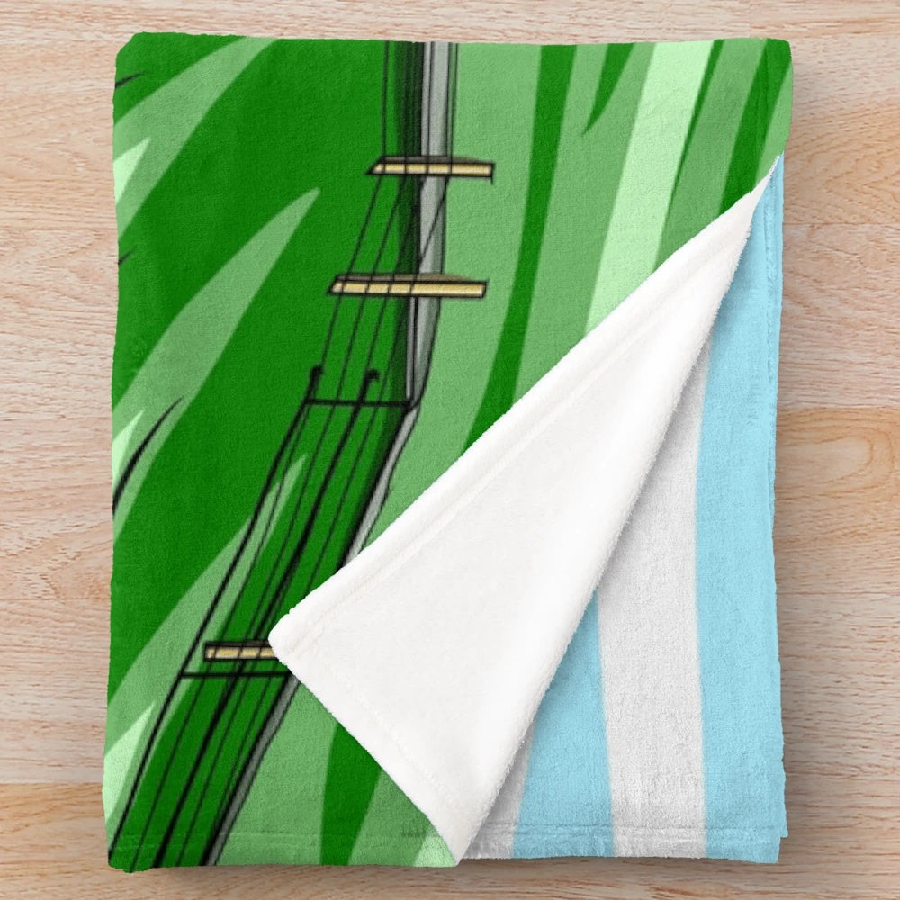 Pilsum Lighthouse plush blanket featuring the iconic landmark of Germany