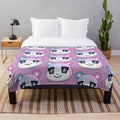 Cozy plush blanket with simple, minimalist animal crossing-inspired design
