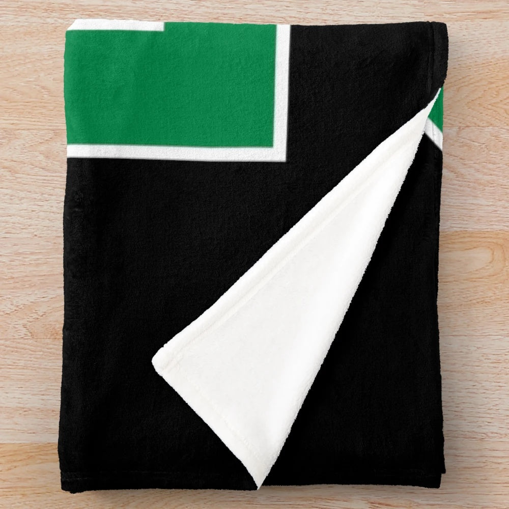 Plush blanket with sports number 21 design