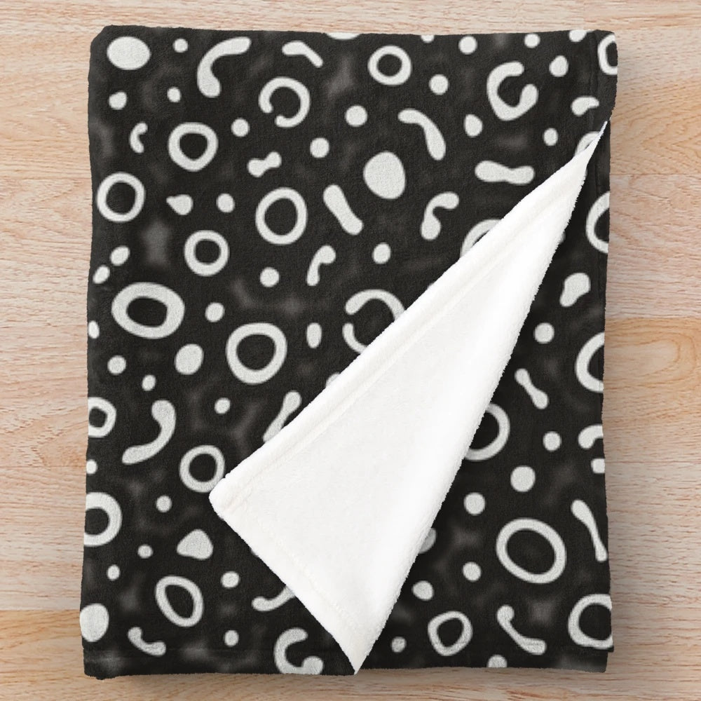 Spotted eagle ray pattern plush blanket