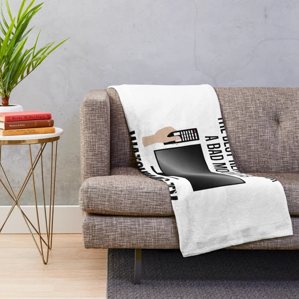 Soft and Cozy Plush Blanket Featuring Iconic Television and Movie Quotes