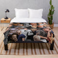 Soft and plush blanket featuring a collage of Theo James photos