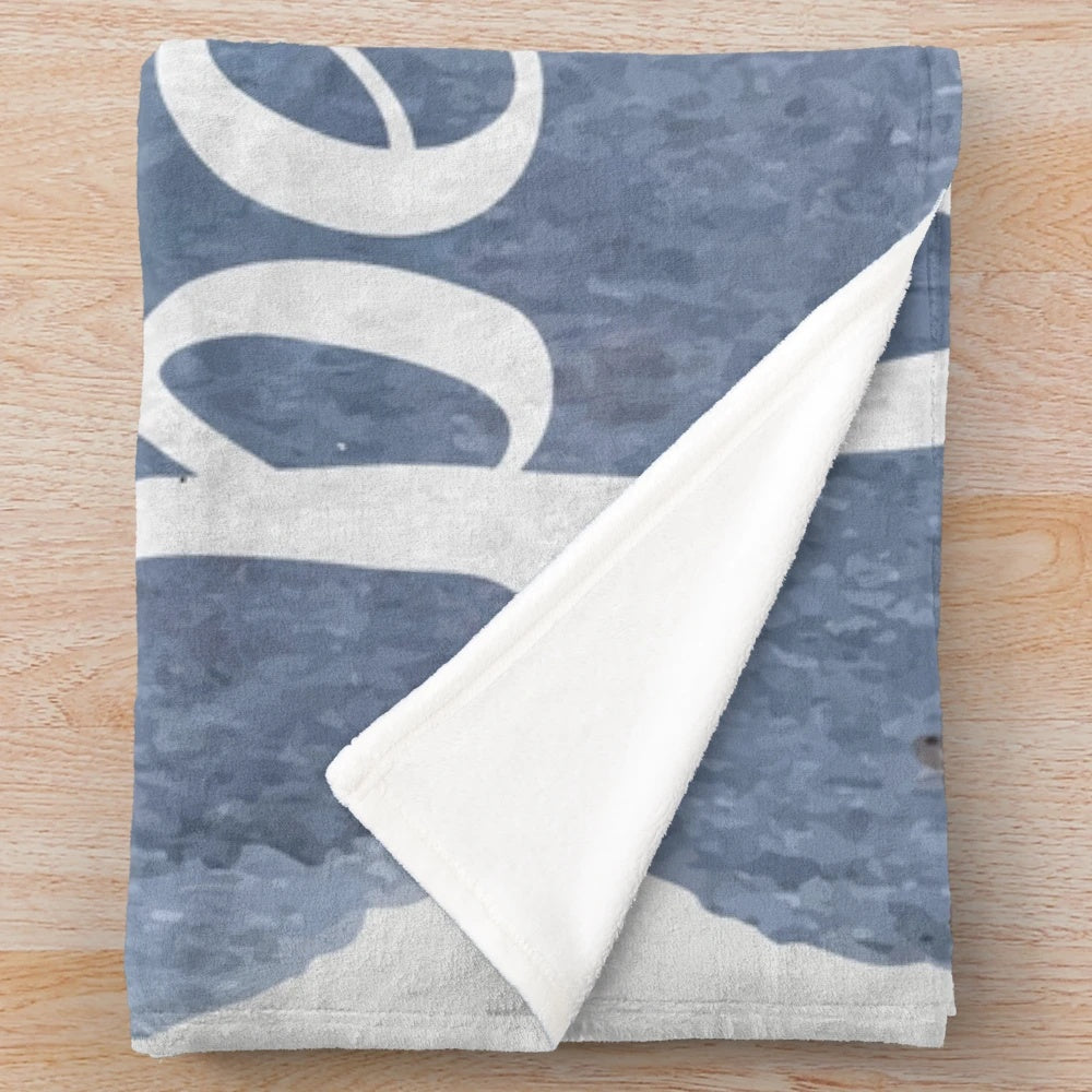 Plush blanket with watercolor 'You'll always be my person' design inspired by the TV show 'Grey's Anatomy