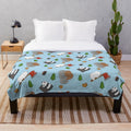 Soft and cuddly plush blanket featuring the adorable cartoon characters from the popular TV series "We Bare Bears