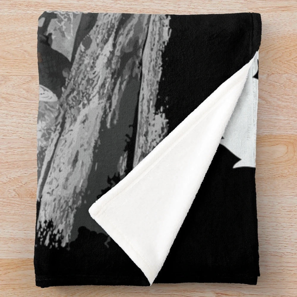 Plush blanket featuring Ford Bronco design