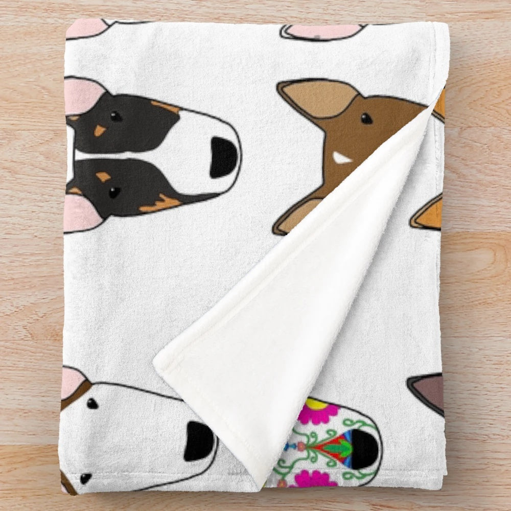 Soft and Cozy Plush Bullterrier Blanket