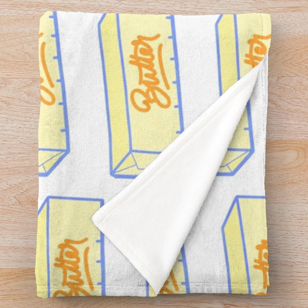 Plush butter-designed blanket for cozy comfort