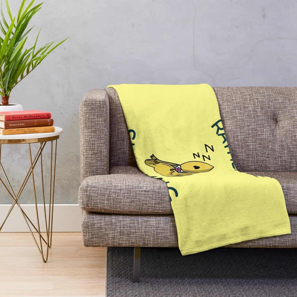 A soft, plush dinosaur-themed blanket for comfortable and relaxing sleep.