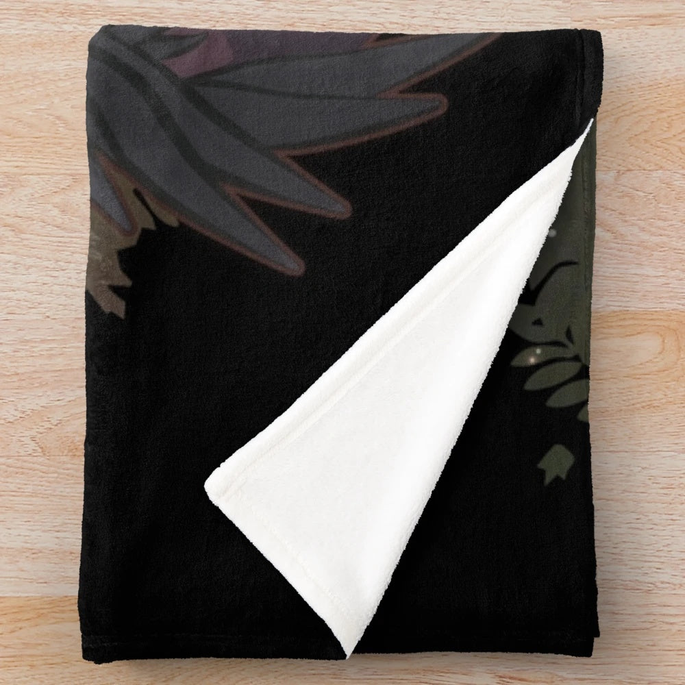 Soft plush druid blanket with cute moonkin mascot design