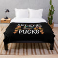 Soft plush blanket with cute duck design, perfect gift for duck lovers