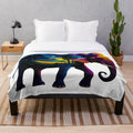 Soft and snuggly plush elephant blanket with nature-inspired design