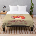 Soft and plush fox-themed blanket for mental health, self-love, and relaxation