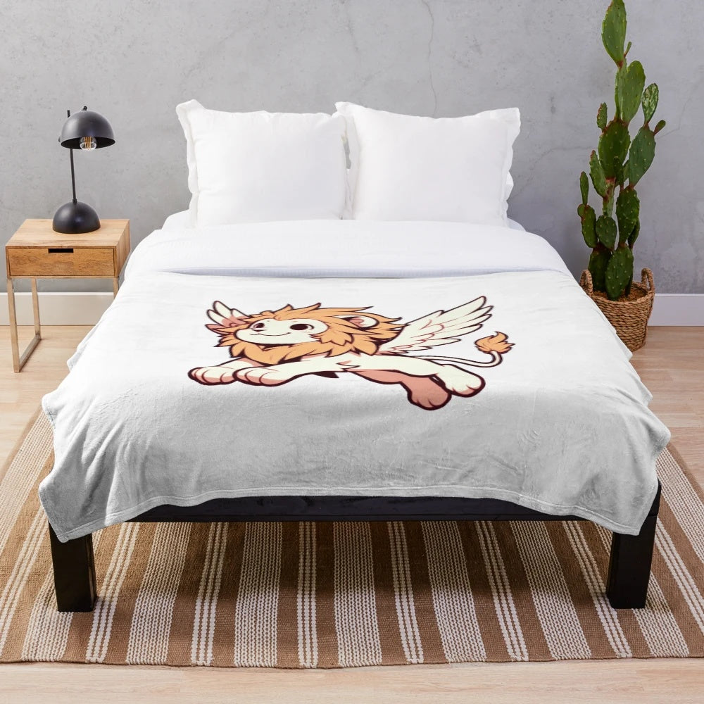 Plush Griffon Mythical Creature Blanket