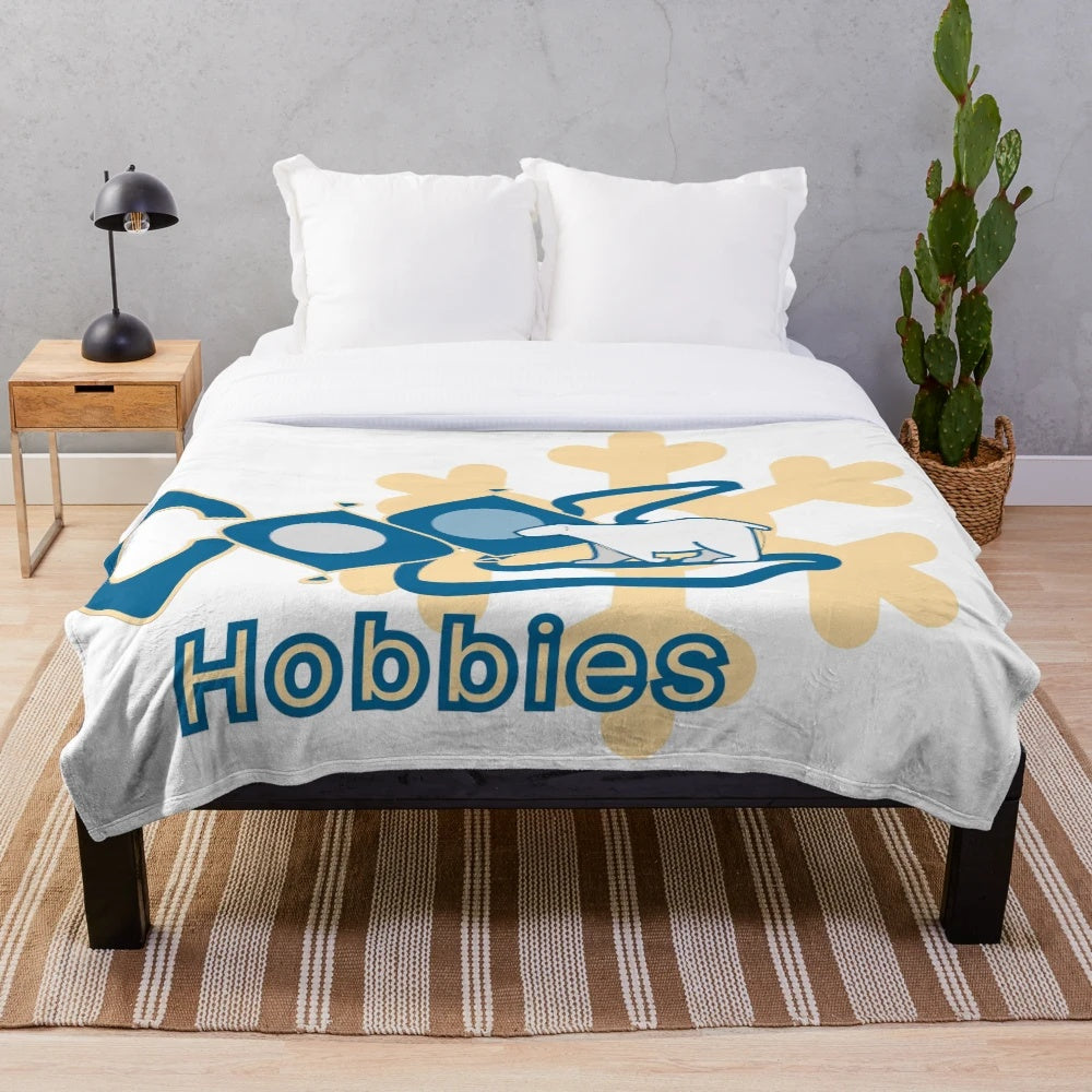 Plush blanket featuring cool hobby design