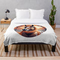 Regal autumn-themed plush horse blanket for cozy fall decor