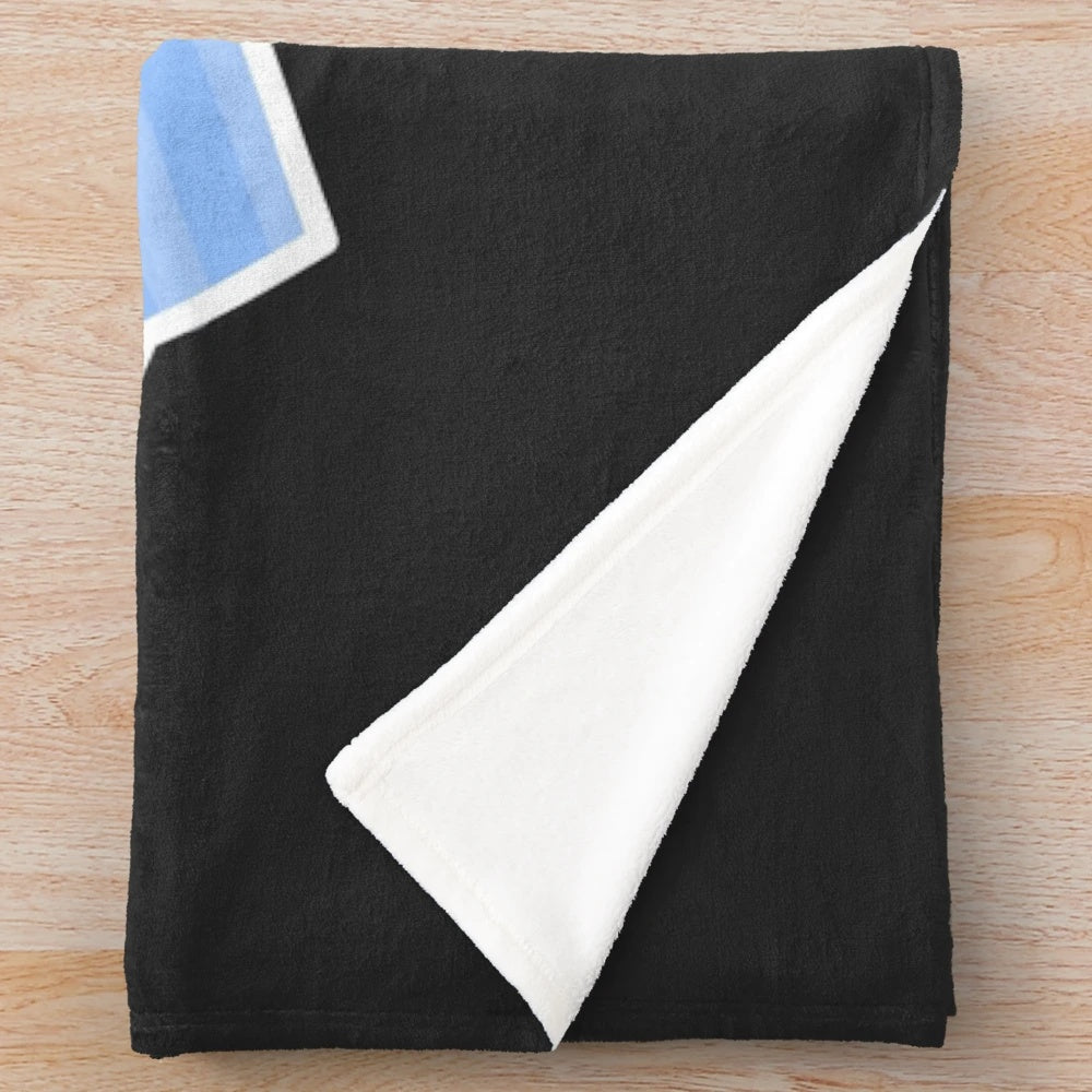 Plush movie ticket themed blanket