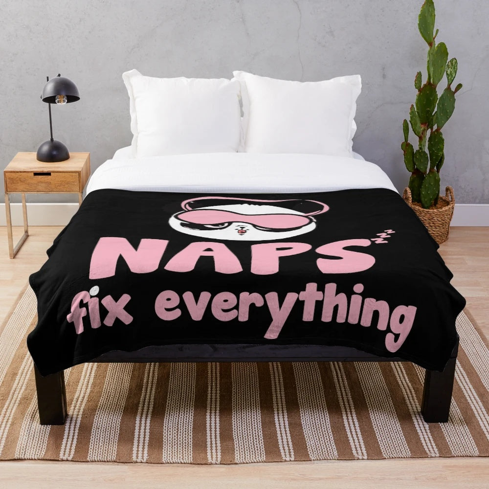 Cozy plush nap blanket for napping enthusiasts