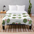 Soft and cozy plush blanket with an "Olive You!" pun design