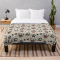 Plush opossum pack blanket with cute opossums