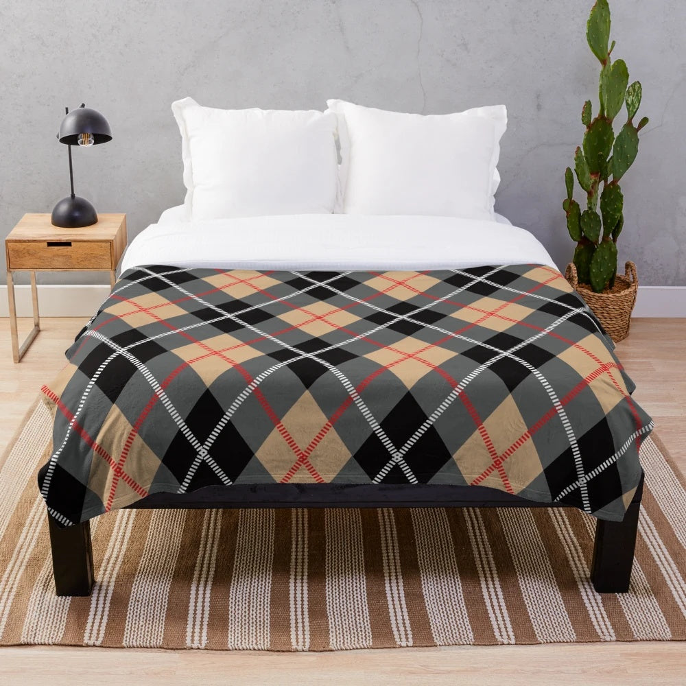 Soft Plush Scottish Plaid Tartan Blanket