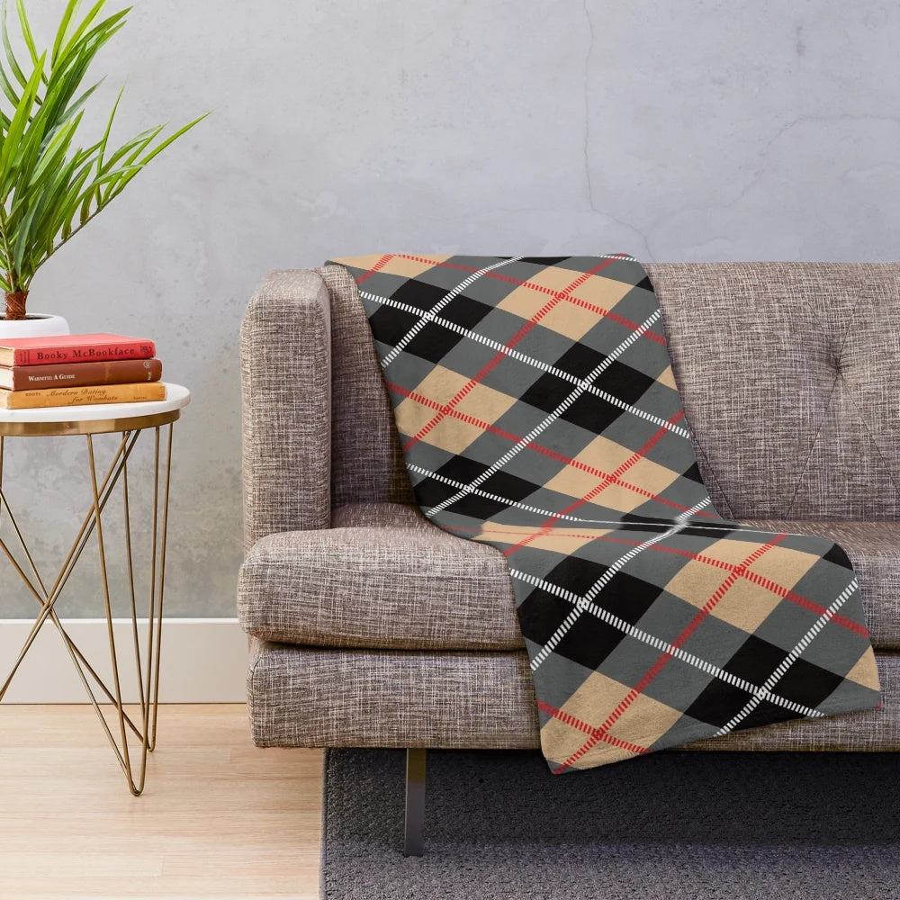 Soft Plush Scottish Plaid Tartan Blanket