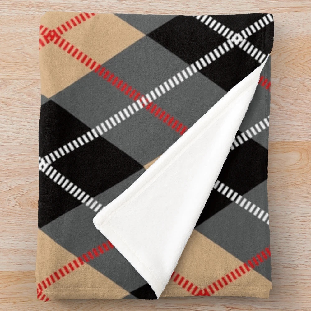 Soft Plush Scottish Plaid Tartan Blanket
