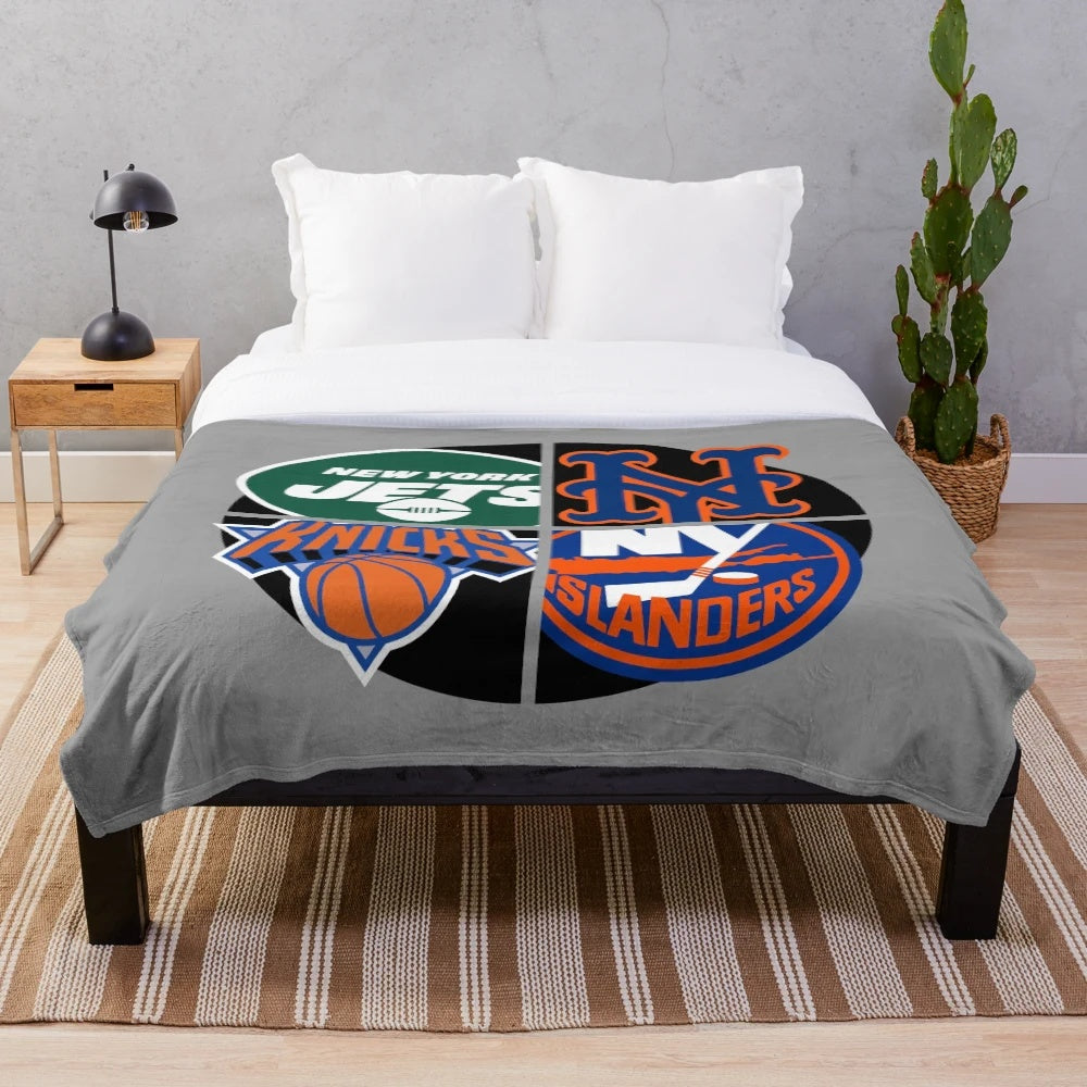 New York Sports Plush Blanket