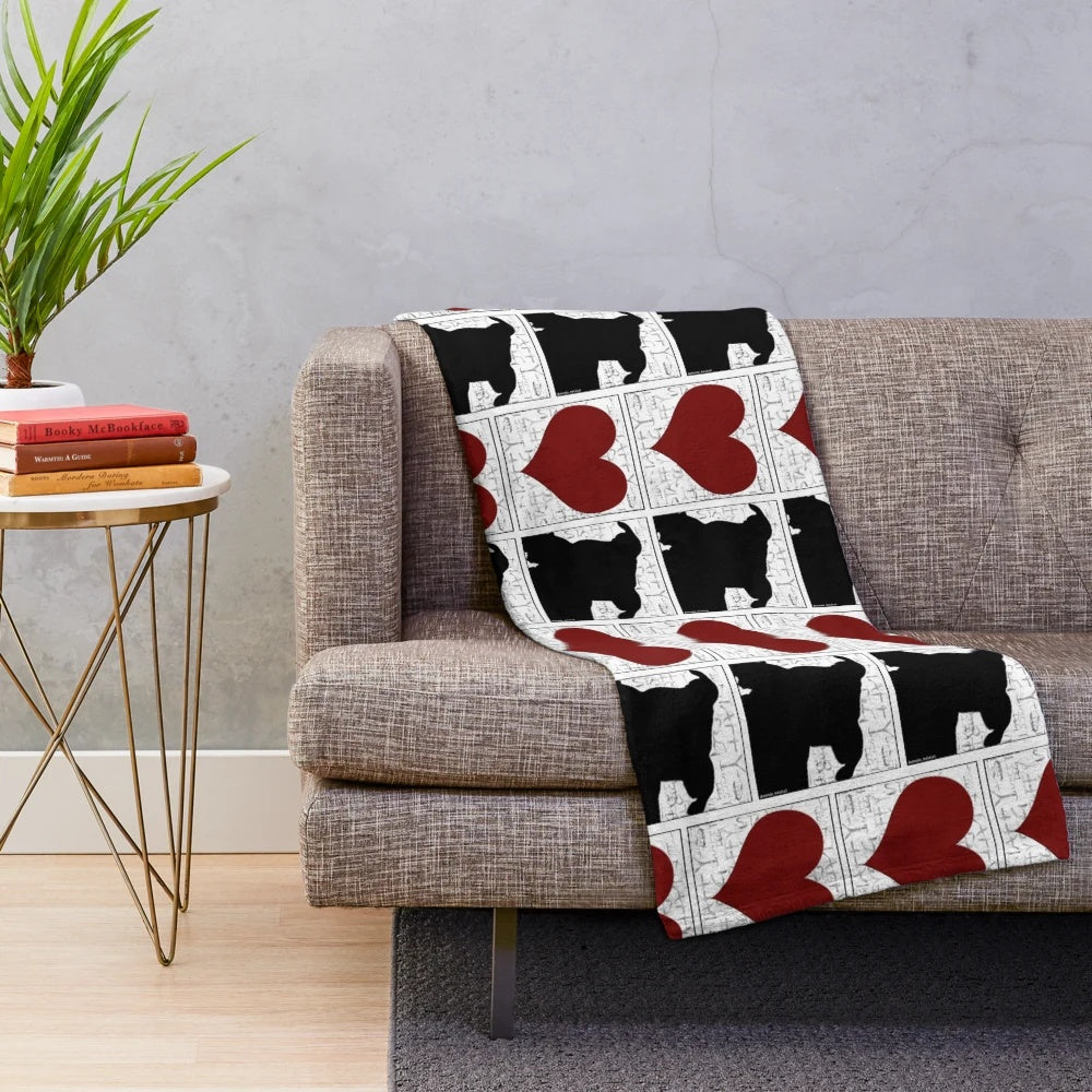 Staffy Dog Plush Blanket