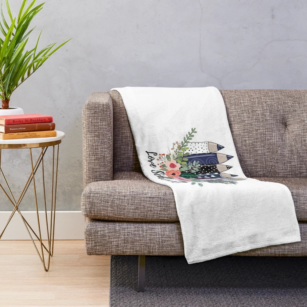 Plush super sexy teacher-themed blanket for cozy comfort