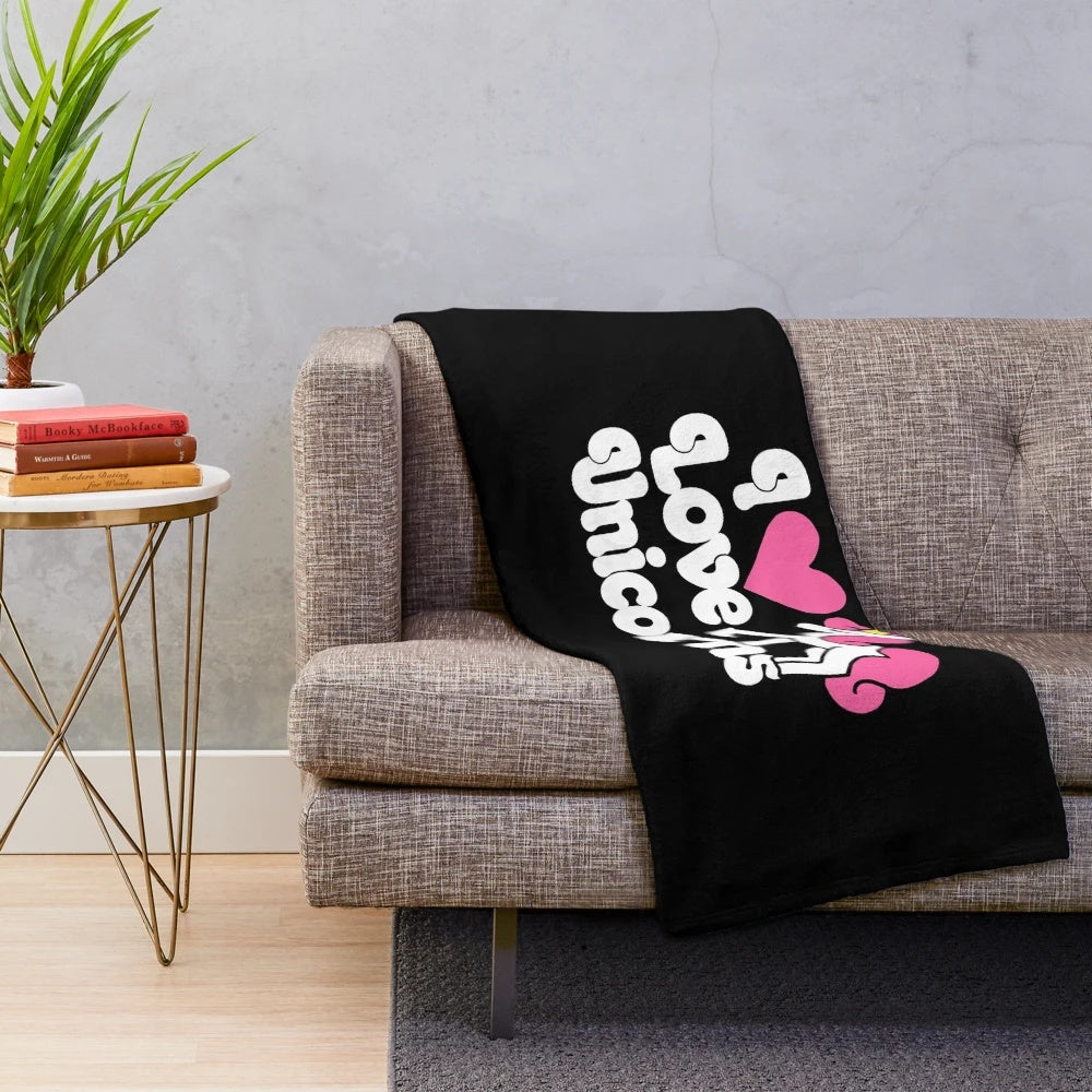 Soft and Cuddly Plush Unicorn Blanket