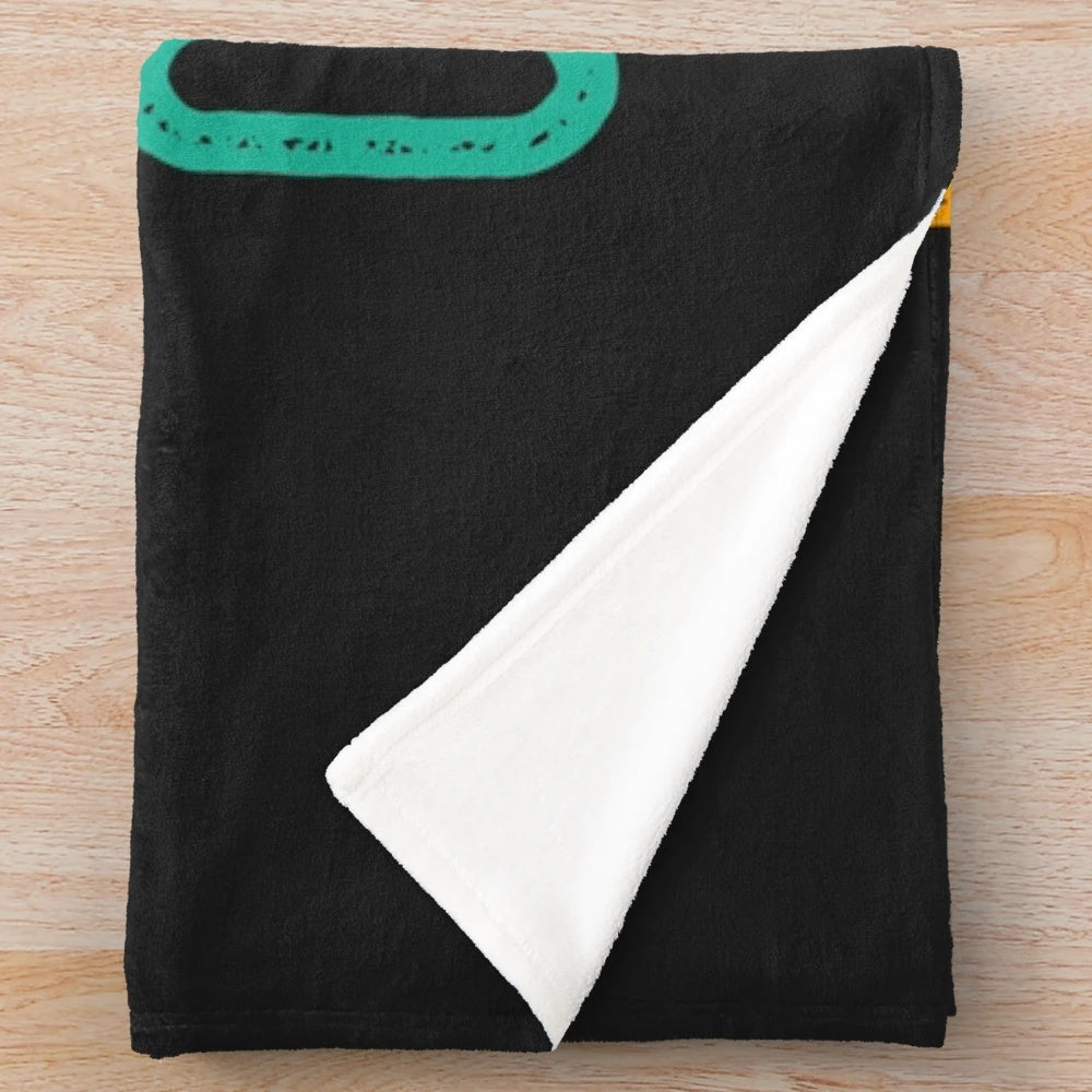 Cozy plush blanket with podcast and true crime design for podcast enthusiasts