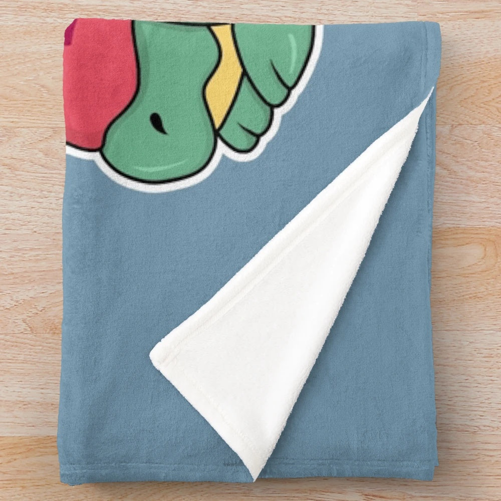 Soft and comfortable plush blanket featuring Appletun and Applin from the Pokemon franchise