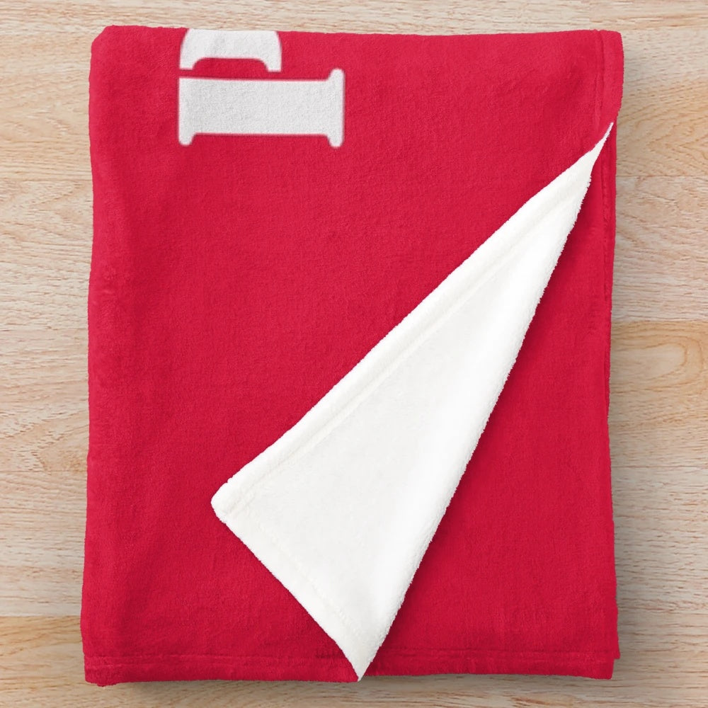 Poland plush blanket with Polish flag and eagle design