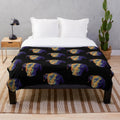 Colorful poncho-style plush blanket for dogs and pets