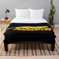 Plush billiards-themed blanket featuring the PREDATOR CUES LOGO