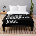 Cozy Pop Culture Plush Blanket Inspired by the TV Show "New Girl