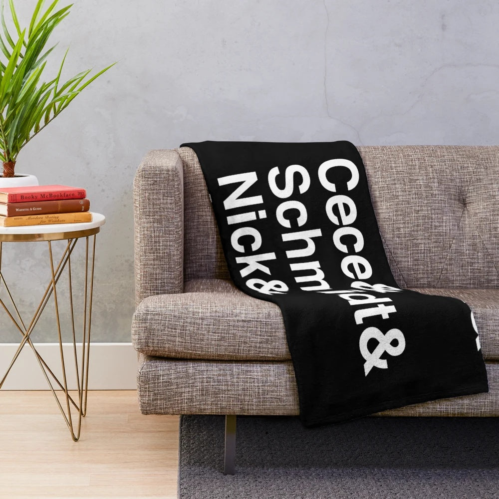 Cozy Pop Culture Plush Blanket Inspired by the TV Show "New Girl