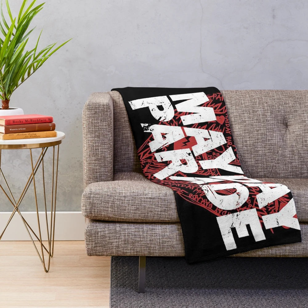 Cozy plush blanket featuring pop punk band design