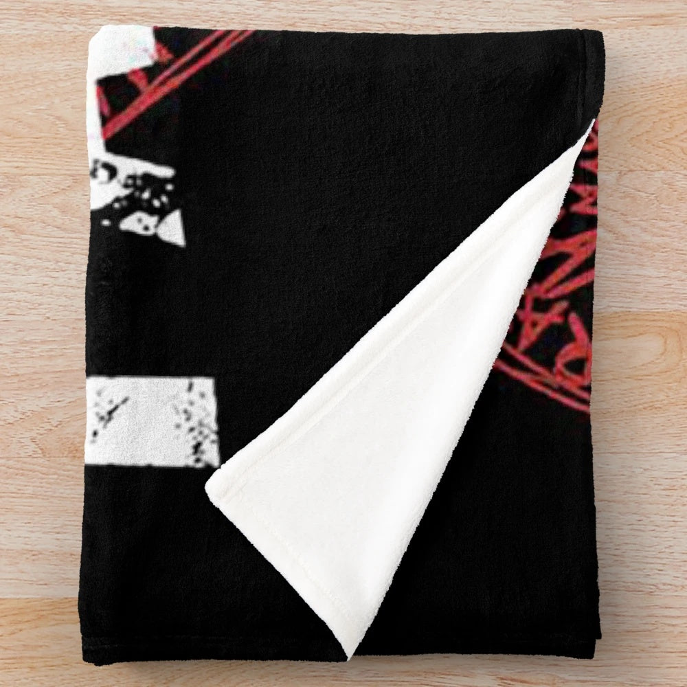 Cozy plush blanket featuring pop punk band design