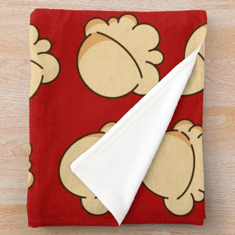 Soft and Plush Popcorn Themed Blanket