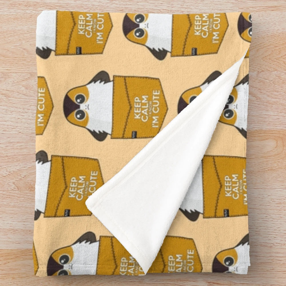 Porg Plush Blanket - Soft and Cuddly Sci-Fi Creature