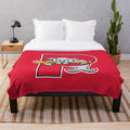 Portland Sea Dogs Inspired Plush Blanket