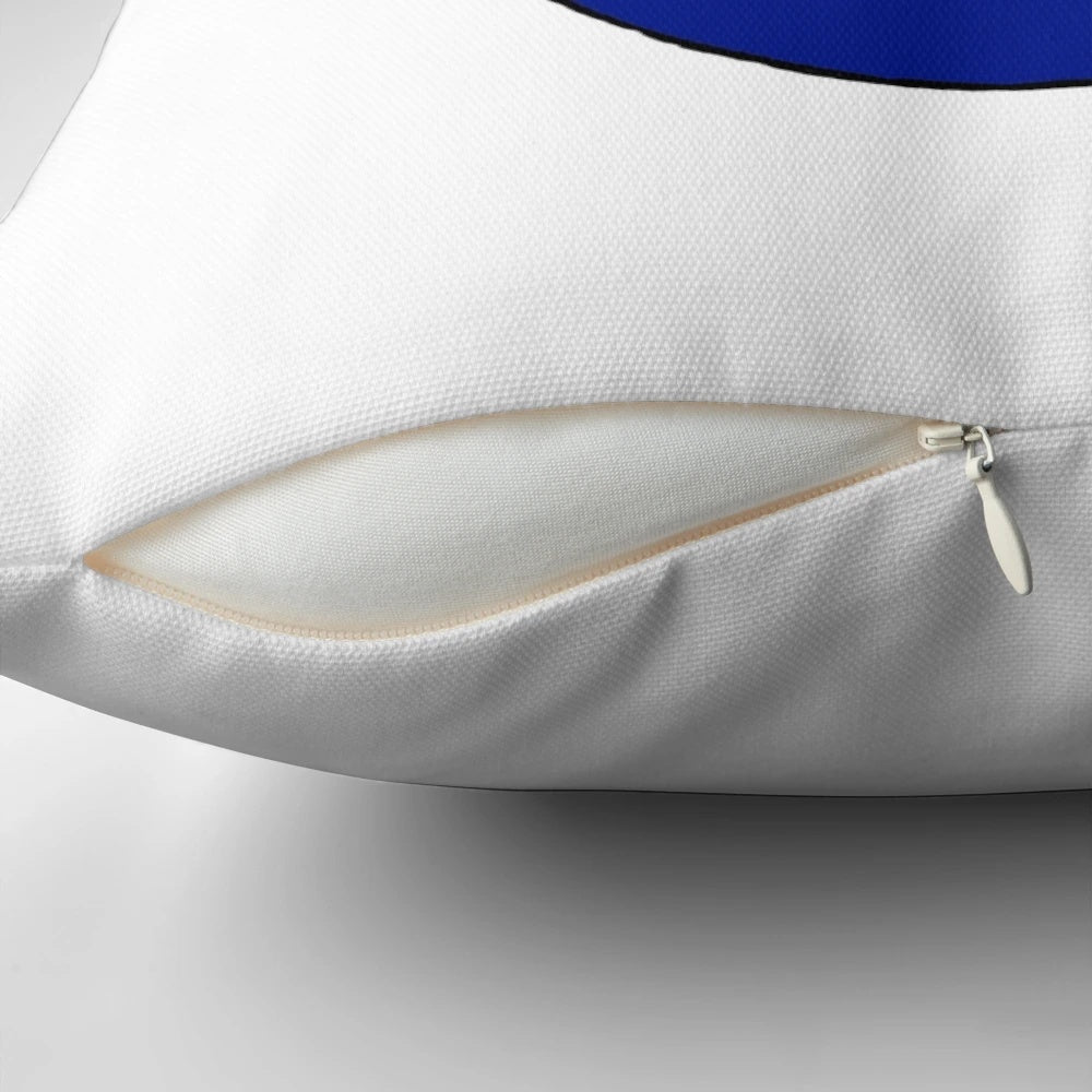 Plush Portsmouth FC table football-themed pillow