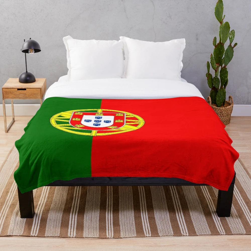 Portugal flag plush blanket